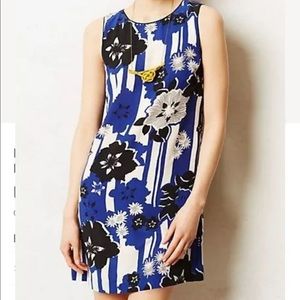 Anthropologie Maeve Canna Silk Floral Shift Dress